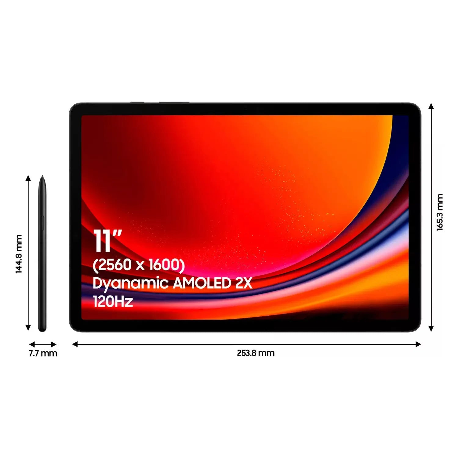 Samsung Galaxy Tab S9 11-inch 128GB Wi-Fi AI Tablet - Graphite - 2